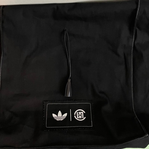New! Adidas x CLOT Edison Chen Collab Black Canvas Bag w/ leather tassels - Picture 10 of 10
